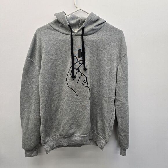 Source Unknown Sweaters - Chan Laing Dain Pocketless Gray Hoodie Size Medium US-XL On Hoodie Tag(A13)